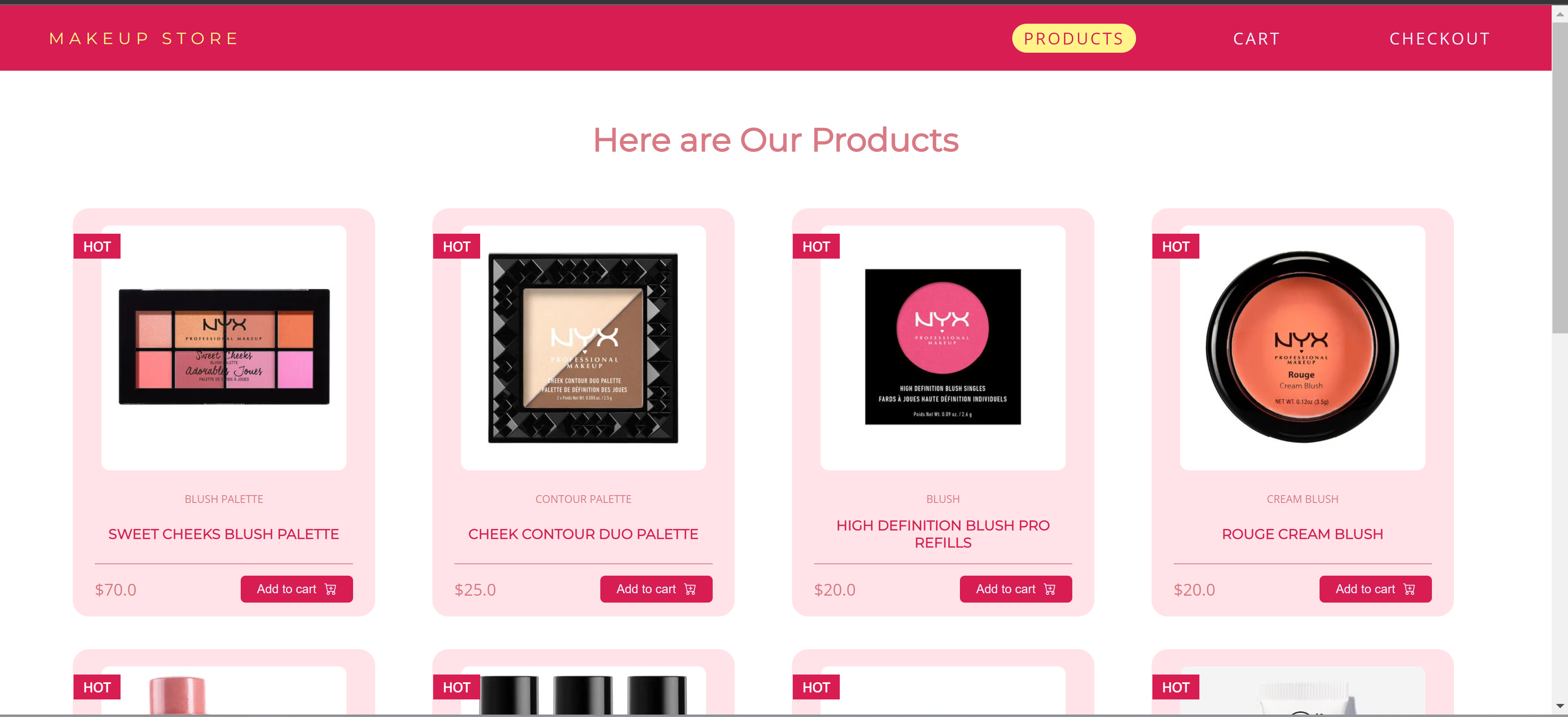 shopping list project